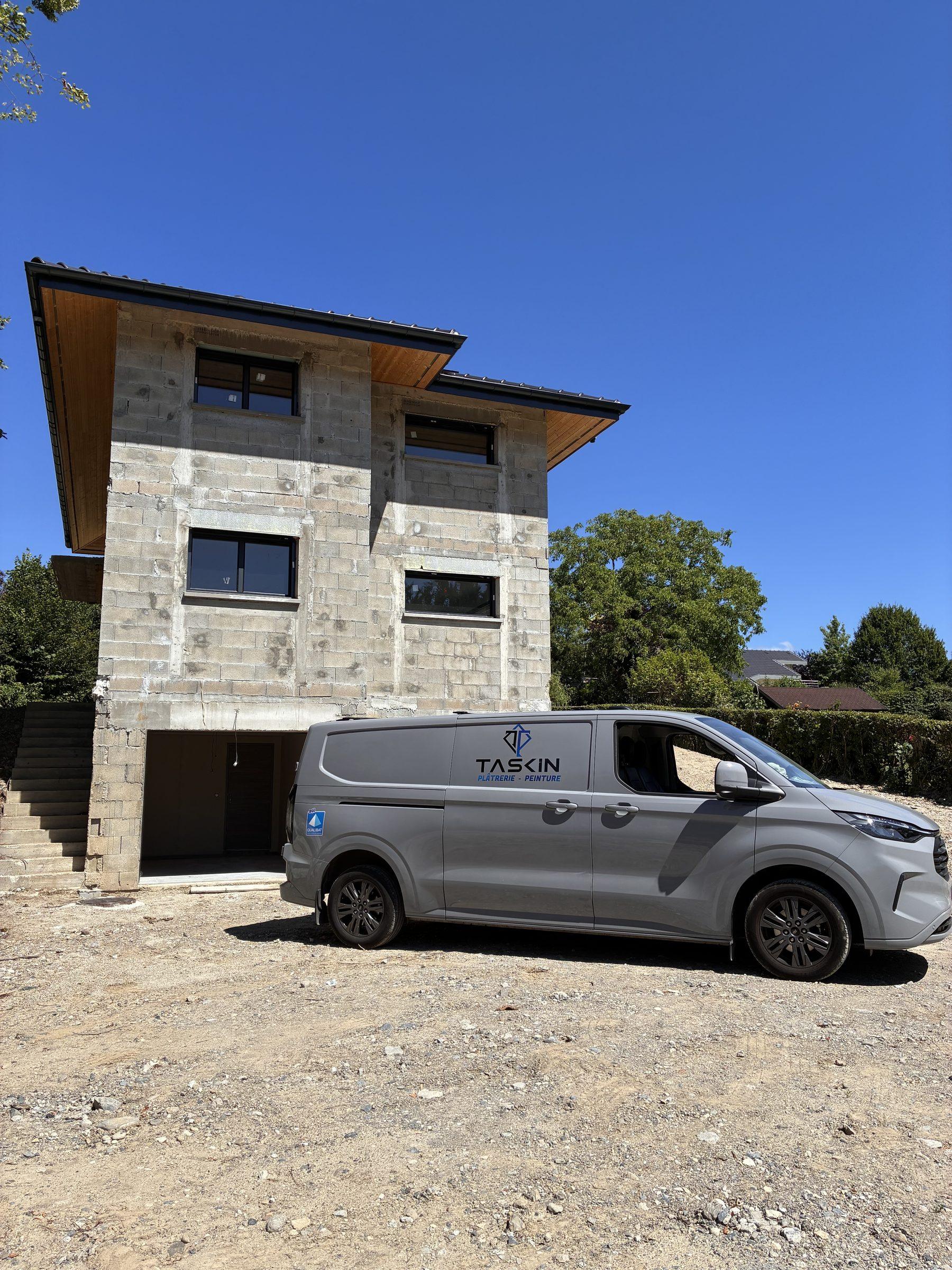 Chantier TASKIN — maison en construction en Rhône-Alpes